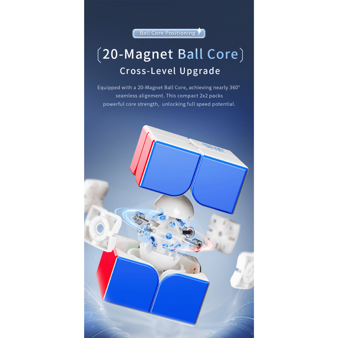 Moyu Weipo V5 2x2 Speedcube Magnetic Ball Core UV - Speedcube NZ AU