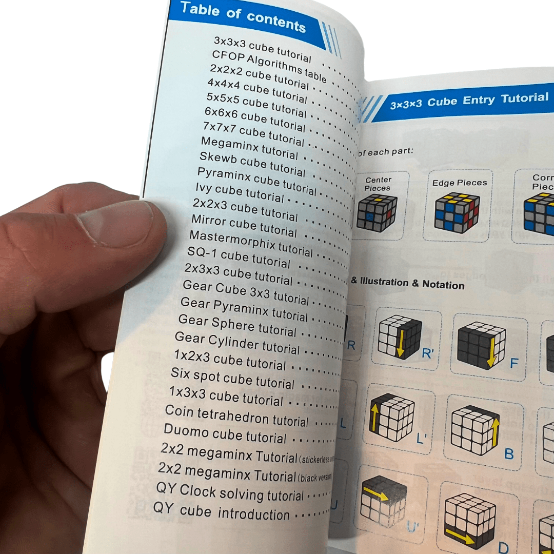 Qiyi Speedcube Solving Guide, How to solve a Rubik's Cube tutorial book - Speedcube NZ AU
