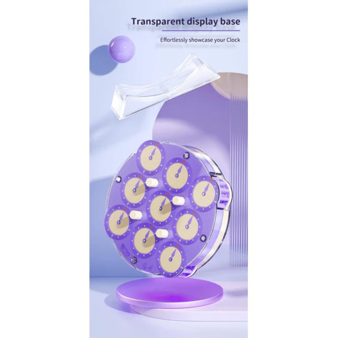 Qiyi Magnetic Clock Lilac Speedcube - Speedcube NZ AU