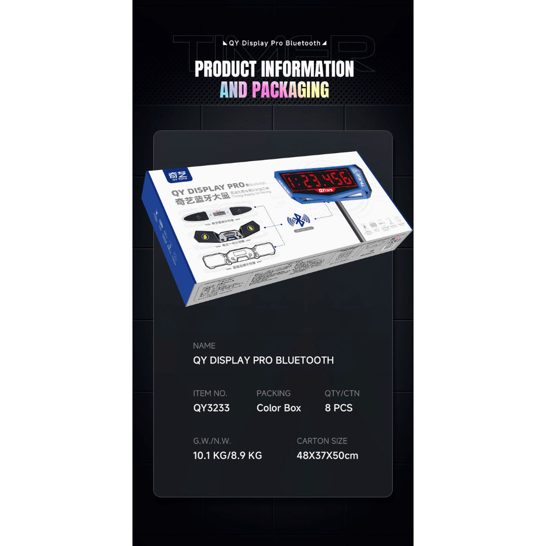 [Pre Order] - Qiyi Bluetooth Tournament Timer Display for Speedcubing - Speedcube NZ AU