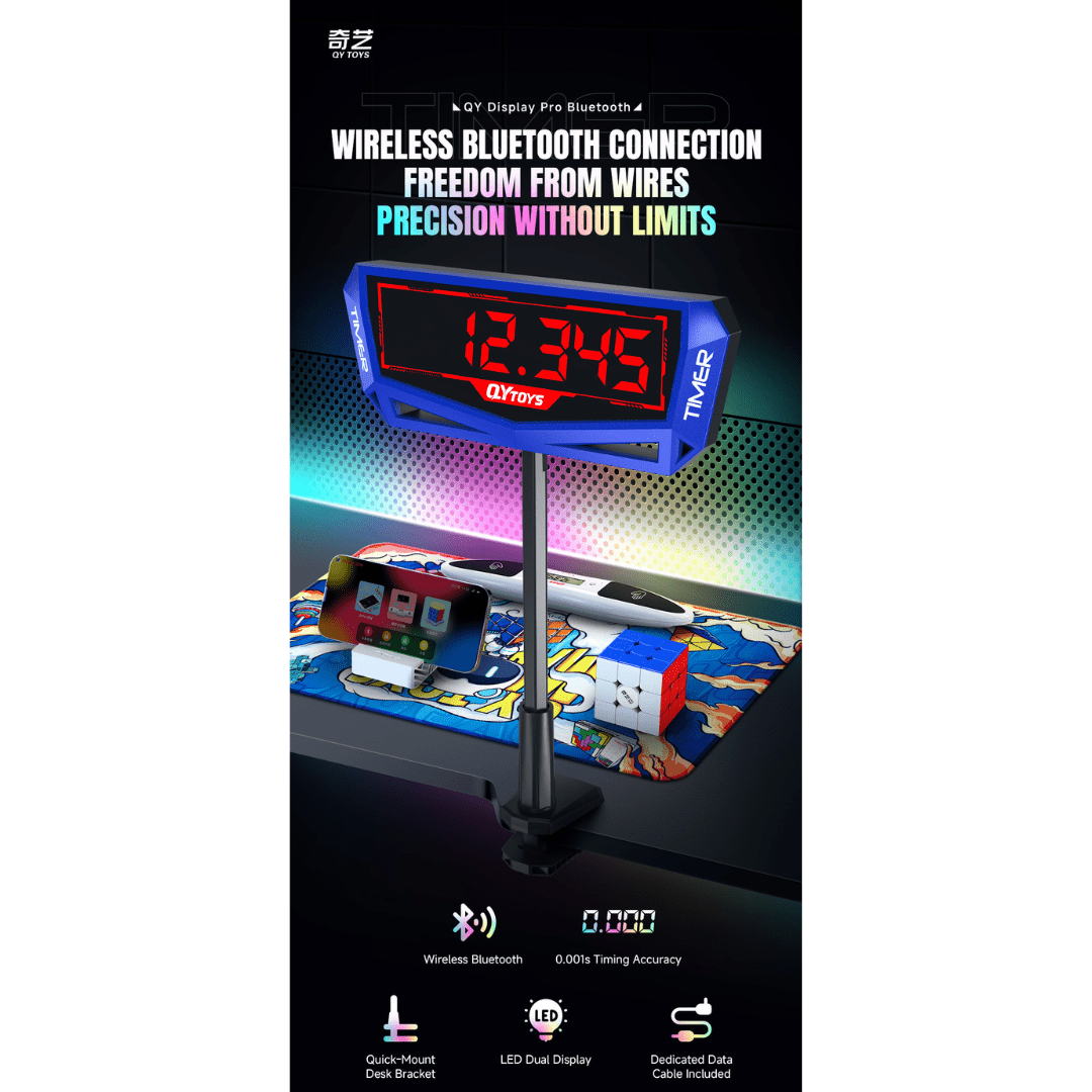 [Pre Order] - Qiyi Bluetooth Tournament Timer Display for Speedcubing - Speedcube NZ AU