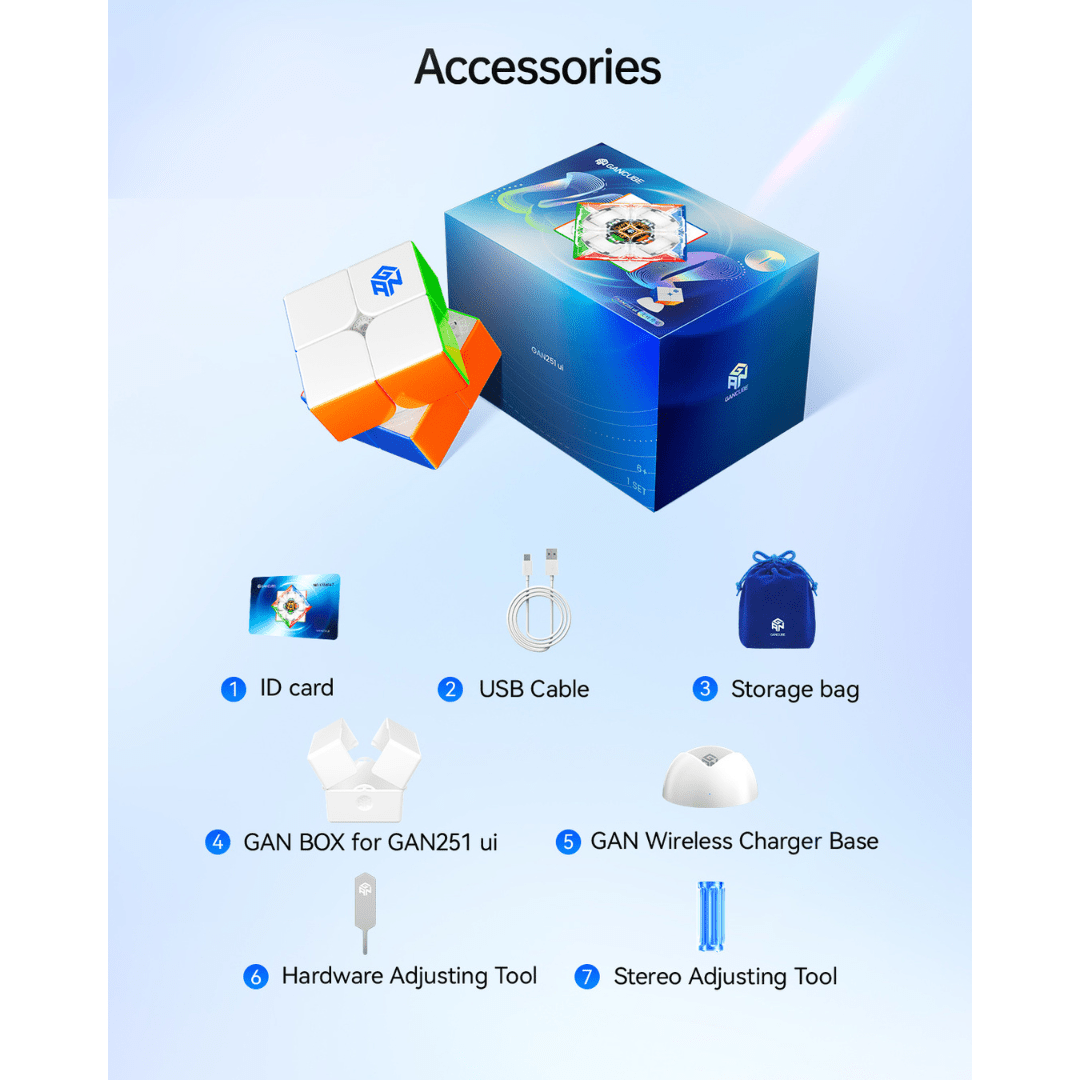 Gan 251 UI Bluetooth Smart 2x2 Speedcube UV
