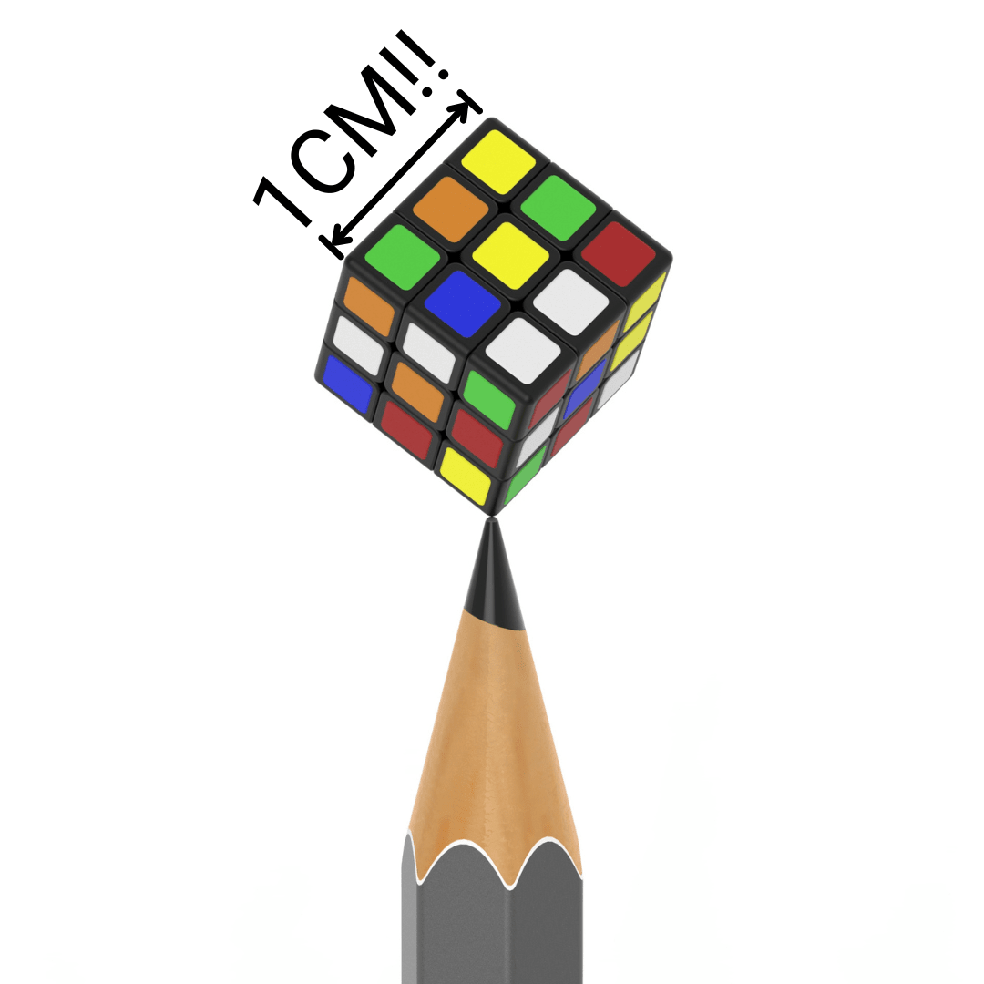 CubeLab 1cm micro mini 3x3 speedcube