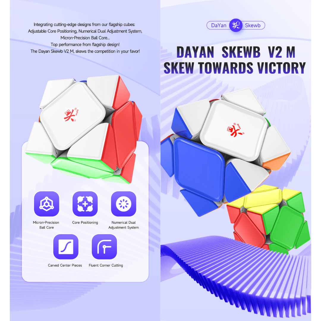 [Pre Order] - DaYan Skewb V2 (Magnetic, Ball-Core)