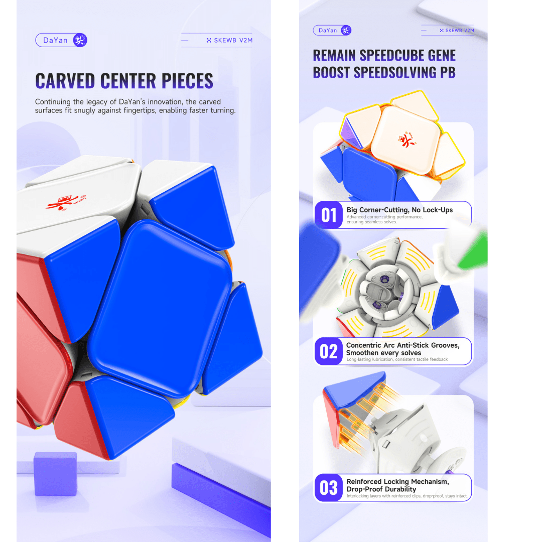 [Pre Order] - DaYan Skewb V2 (Magnetic, Ball-Core)