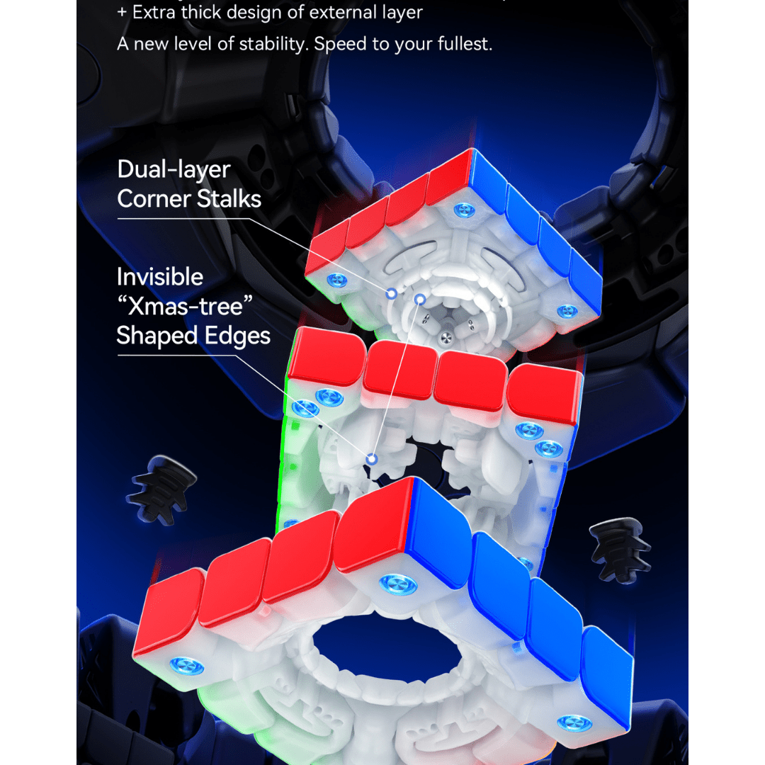 [Pre Order] - Gan 460 V2 UV magnetic 4x4 speedcube