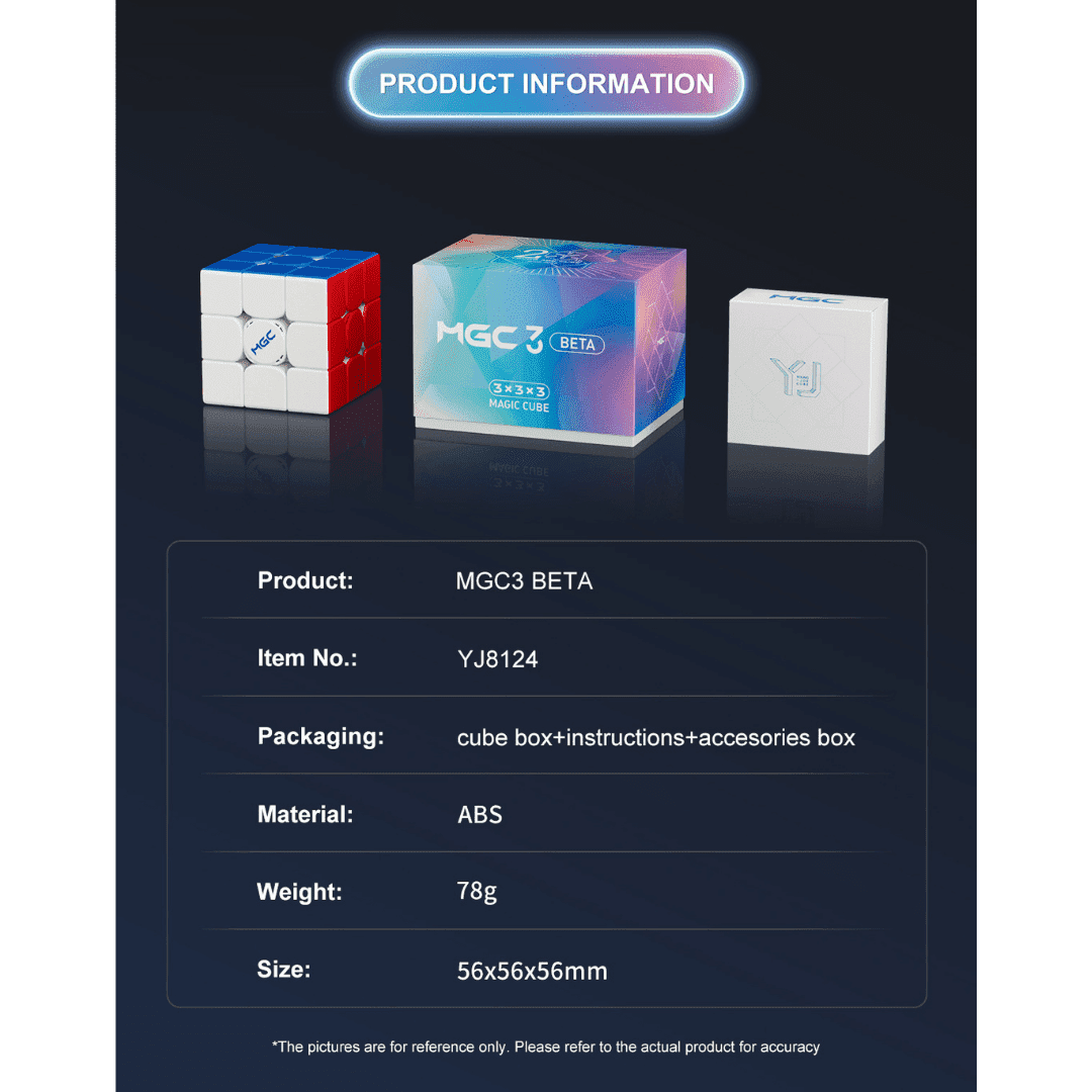 [Pre Order] - YJ MGC3 Beta 3x3 Speedcube (UV Coated, Maglev, Ball-Core) - Speedcube NZ AU