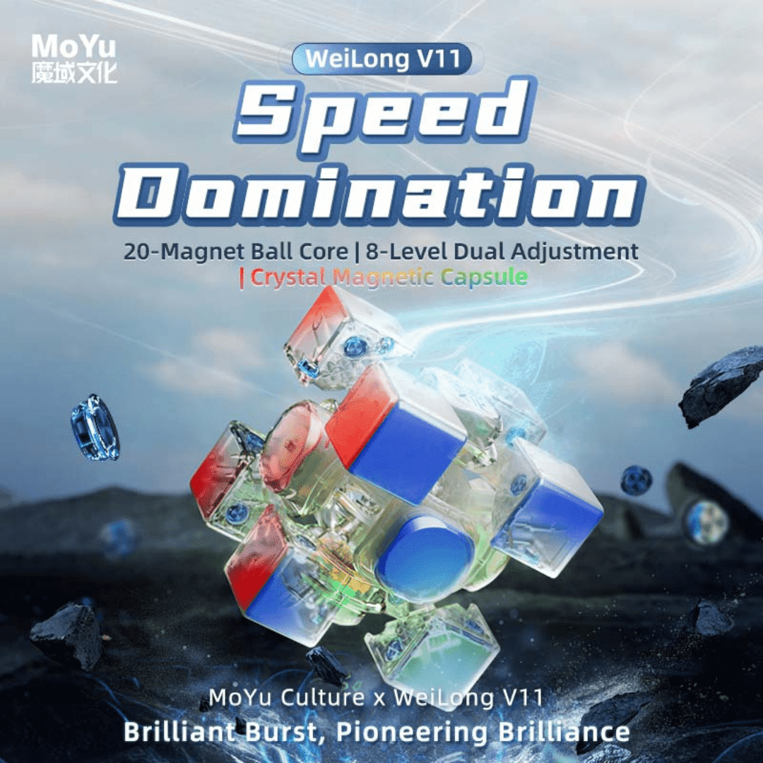 [Pre Order] - MoYu WeiLong WRM V11 3x3 (20 Magnet Ball Core, MagLev, UV)
