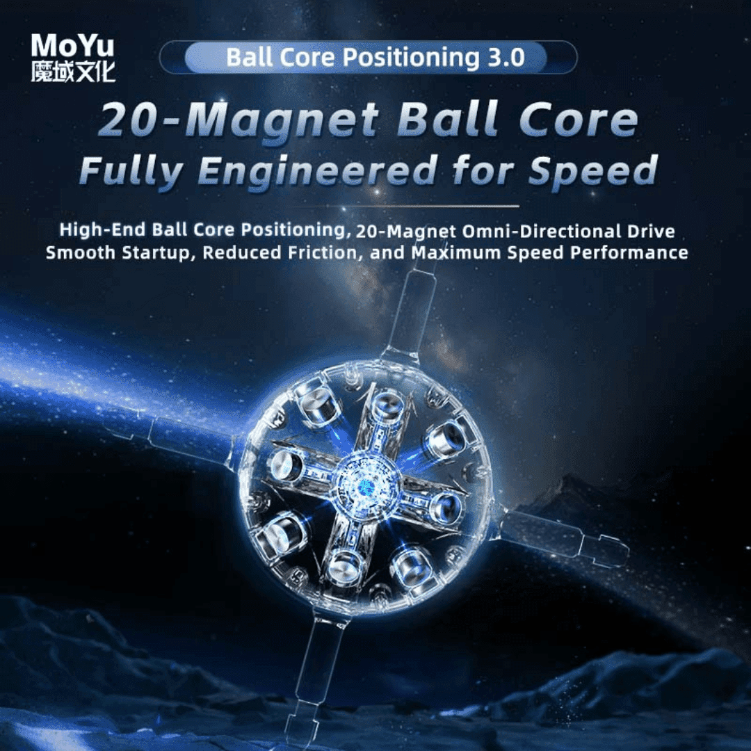 [Pre Order] - MoYu WeiLong WRM V11 3x3 (20 Magnet Ball Core, MagLev, UV)