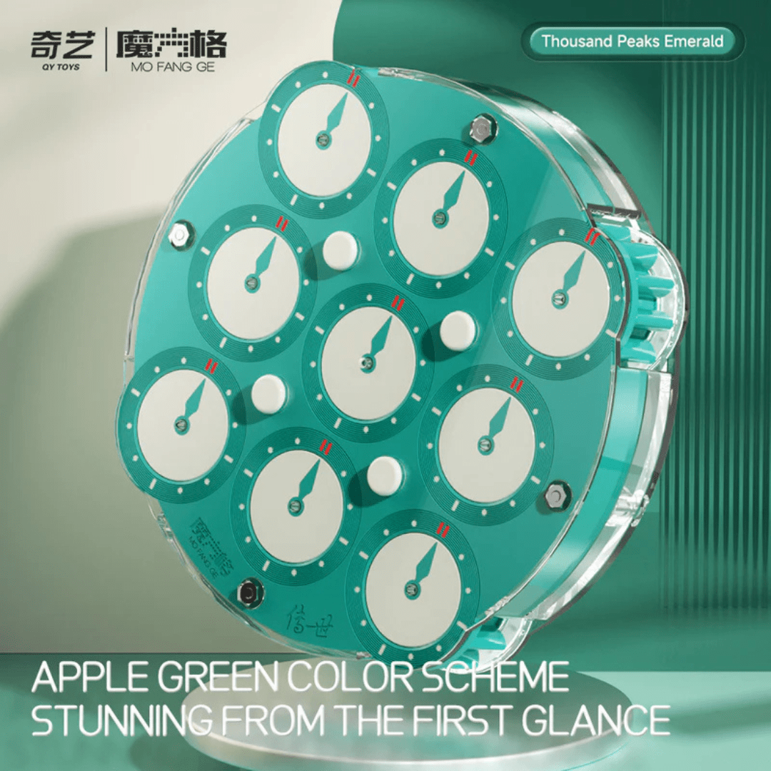 [Pre Order] - Qiyi Magnetic Clock, Gem Green