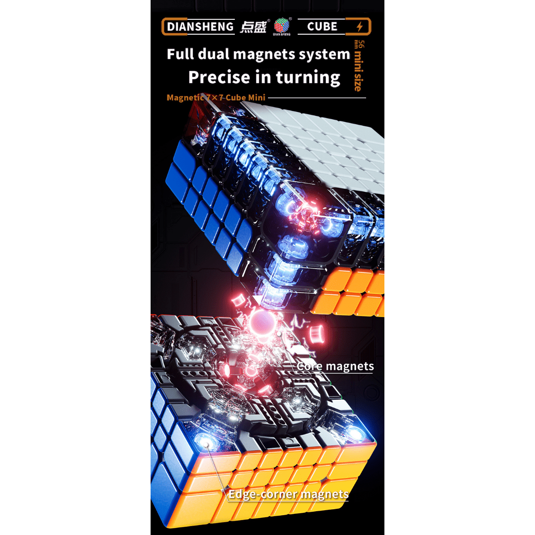 [Pre Order] - Diansheng SMC 56mm Mini Magnetic 7x7 Ball Core Speedcube