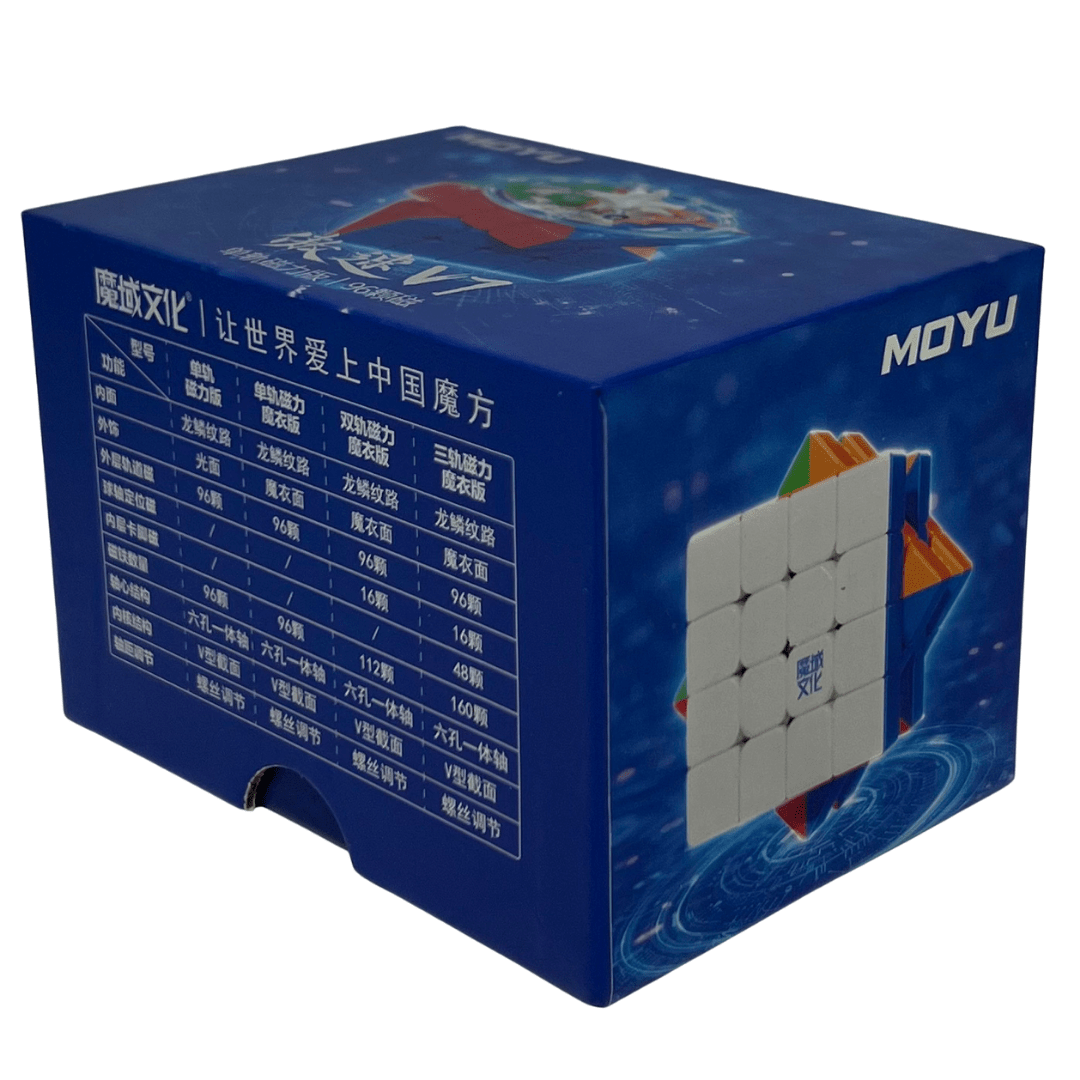 Moyu Aosu V7 Cube de vitesse magnétique, 4 x 4, sans autocollant, avec revêtement UV, 4 x 4, 160 aimants, design non adhésif, élasticité réglable 4 x 4 x 4, version triple piste Moyu Aosu V7 Cube de vitesse magnétique, 4 x 4, sans autocollant, avec revêtement UV, 4 x 4, 160 aimants, design non adhésif, élasticité réglable 4 x 4 x 4, version triple piste