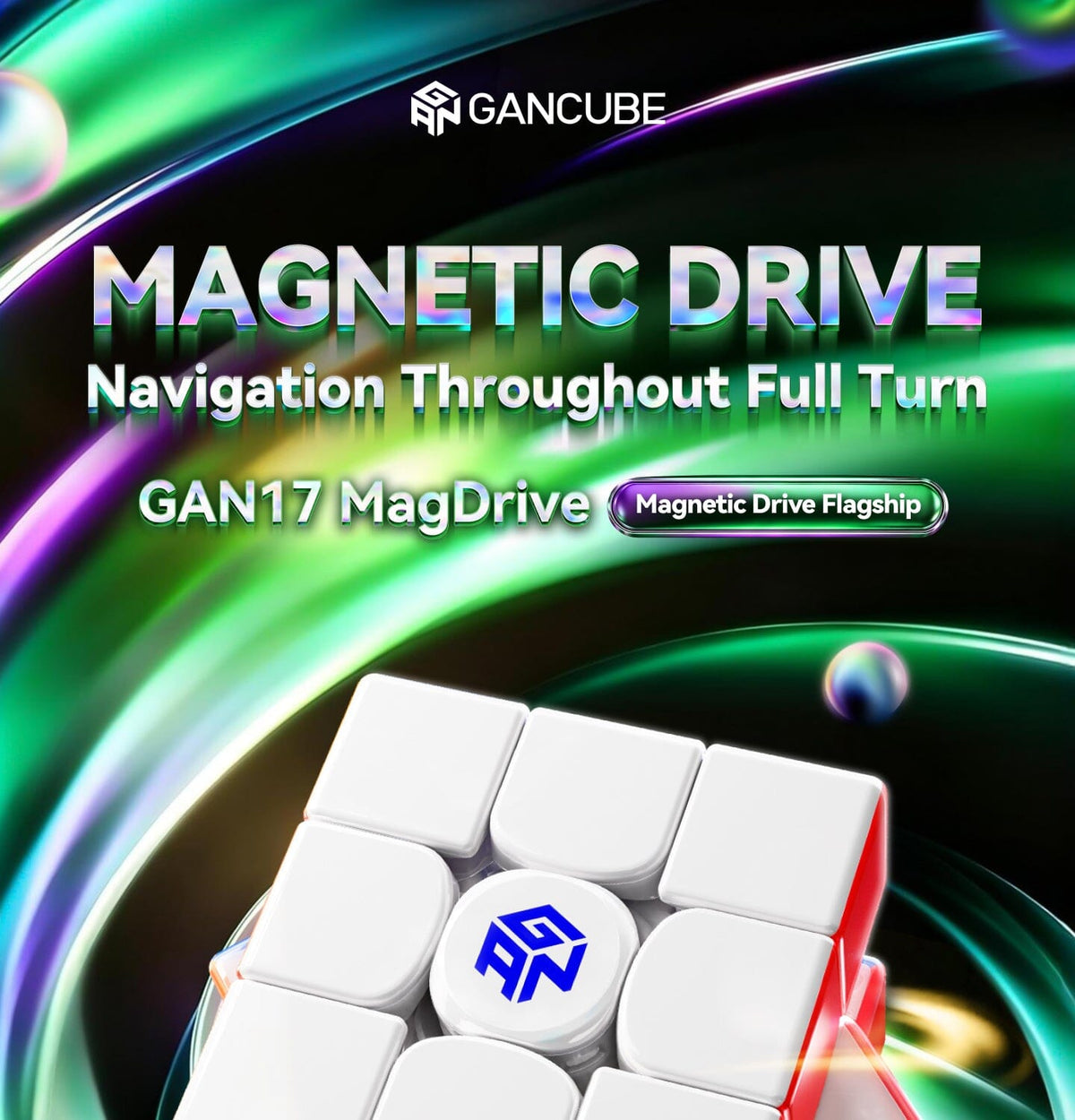 [Pre Order] - GAN17 MagDrive UV Magnetic 3x3 Speedcube - Speedcube NZ AU