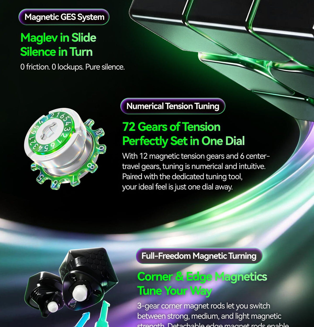 [Pre Order] - GAN17 MagDrive UV Magnetic 3x3 Speedcube - Speedcube NZ AU