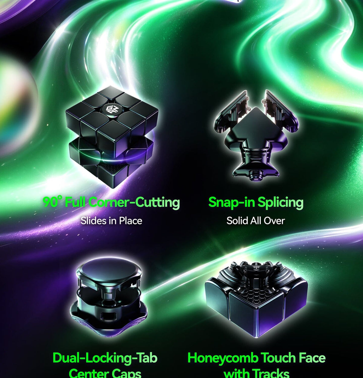 [Pre Order] - GAN17 MagDrive UV Magnetic 3x3 Speedcube - Speedcube NZ AU