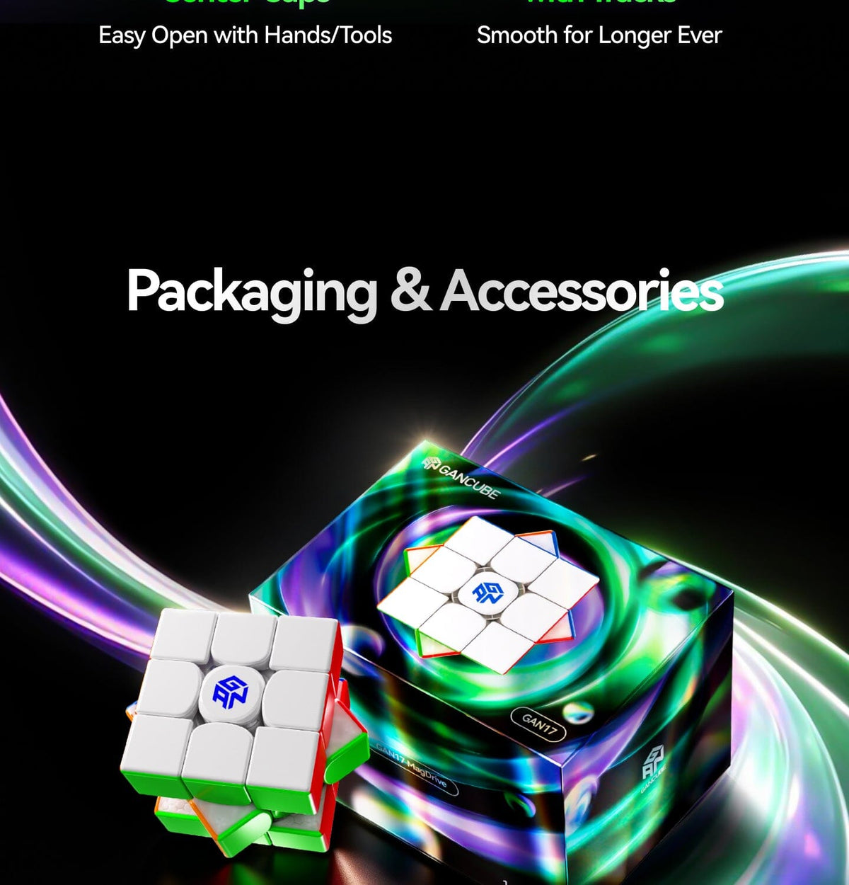 [Pre Order] - GAN17 MagDrive UV Magnetic 3x3 Speedcube - Speedcube NZ AU