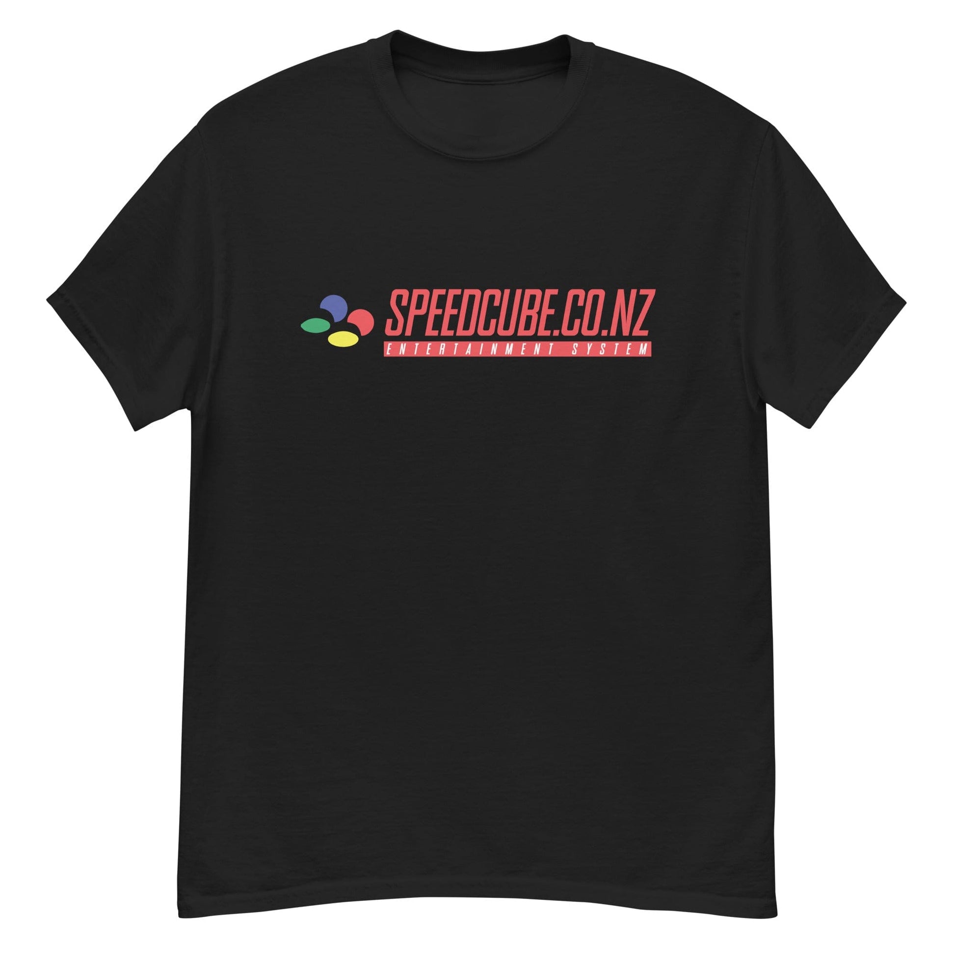 Speedcube.co.nz Super Retro T-Shirt Black - Speedcube New Zealand