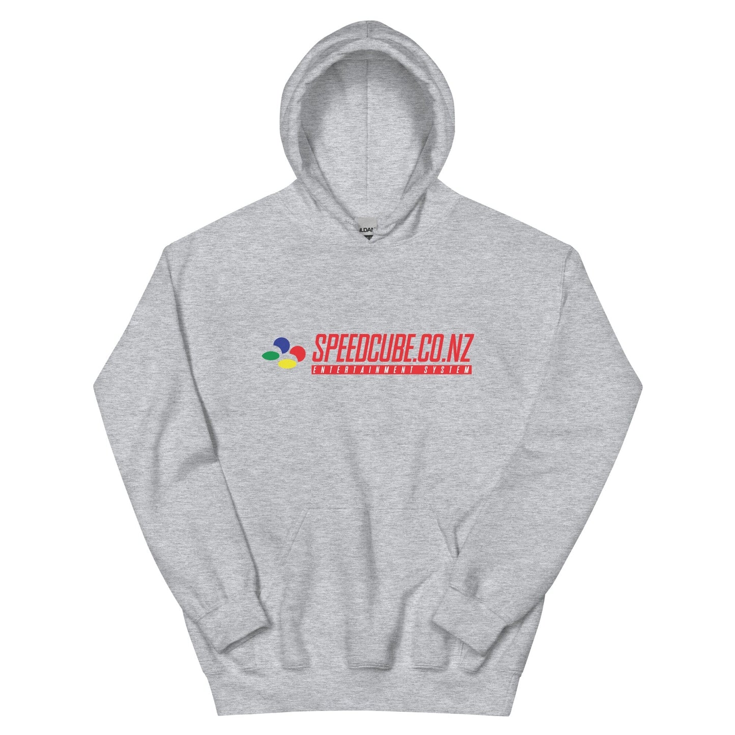 Speedcube.co.nz Super Retro Hoodie Grey - Speedcube New Zealand