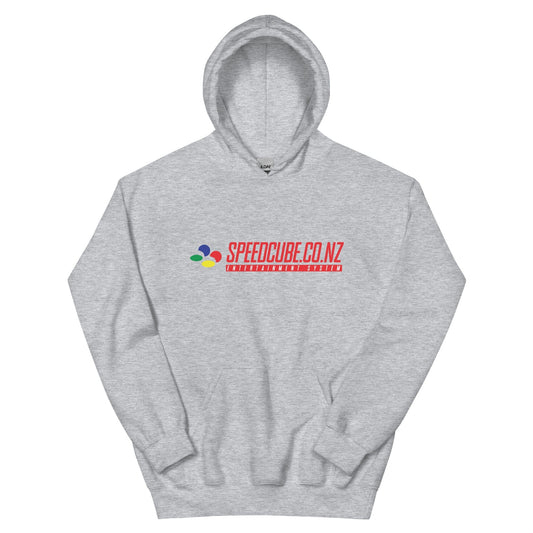 Speedcube.co.nz Super Retro Hoodie Grey - Speedcube New Zealand